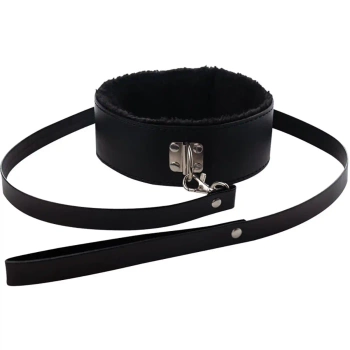 Collar with detachable leash