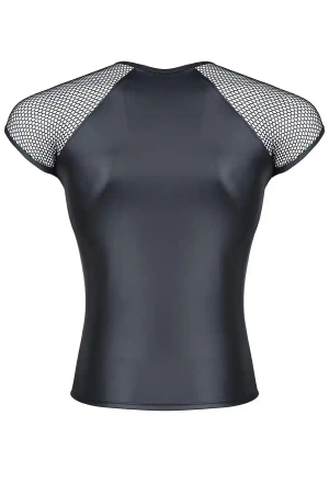 męski t-shirt z wetlooka z rękawem z elastycznej siatki M