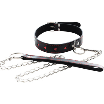 Collar with detachable leash