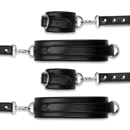 Bedroom Fantasies - Bondage Cross
Wrist and Leg Cuffs Black