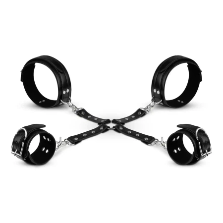 Bedroom Fantasies - Bondage Cross
Wrist and Leg Cuffs Black